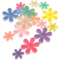 Perles Acrylique Spacer , fleur, moulage par injection, normes différentes pour le choix, plus de couleurs à choisir Environ 1mm, Vendu par sac