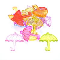 Acrylic Jewelry Pendant, Umbrella, injection moulding, random style, mixed colors Approx 1mm, Approx 