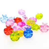 Acrylic Jewelry Beads, Apple, injection moulding Approx 1mm, Approx 