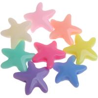 Acrylic Jewelry Beads, Starfish, injection moulding 19mm Approx 1mm, Approx 