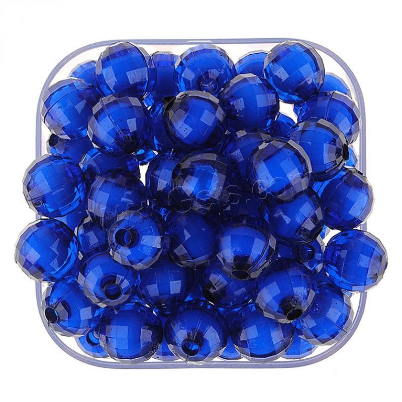 Perlen in Perlen Acrylperlen, Acryl, rund, Spritzgießen, verschiedene Größen vorhanden, keine, Bohrung:ca. 1mm, verkauft von Tasche