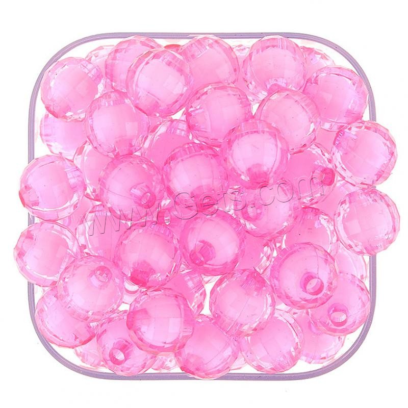 Bead in Bead Acrylic Beads, Round, injection moulding, different size for choice, more colors for choice, Hole:Approx 1mm, Sold By Bag