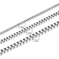 Titan Stahl Kette Halskette, Titanstahl, Modeschmuck & unisex & verschiedene Größen vorhanden, verkauft von PC