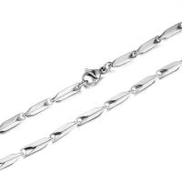 титан цепочка для ожерелья, ювелирные изделия моды & Мужская & разный размер для выбора, 55cm, продается PC