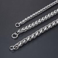 Titanium Steel Chain Necklace, fashion jewelry & Unisex 