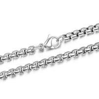Titanio collar de cadena de acero, Partículas de acero, Joyería & unisexo & diverso tamaño para la opción, Vendido por UD