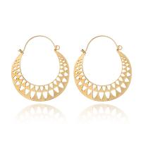 Zinc Alloy Drop Earring, plated, fashion jewelry & for woman & hollow 49*55mm 