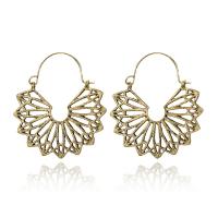 Zinc Alloy Drop Earring, plated, fashion jewelry & for woman & hollow 42*47mm 
