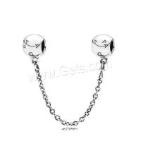 Zinc Alloy European Safety Chain, DIY, silver color Approx 