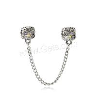 Zinc Alloy European Safety Chain, DIY, silver color Approx 