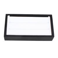 Caja Joyería de Múltiples Funciones , Cartón, con Pana, Rectángular, en blanco y negro, 150x80x30mm, Vendido por UD