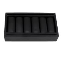Caja Joyería de Múltiples Funciones , Cartón, con Pana, Rectángular, Negro, 150x80x30mm, Vendido por UD
