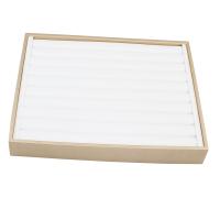 Multifunctional Jewelry Box, Cardboard, with Velveteen, Rectangle, white 