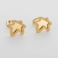 Titanium Steel Stud Earring, Maple Leaf, plated, fashion jewelry & for woman 