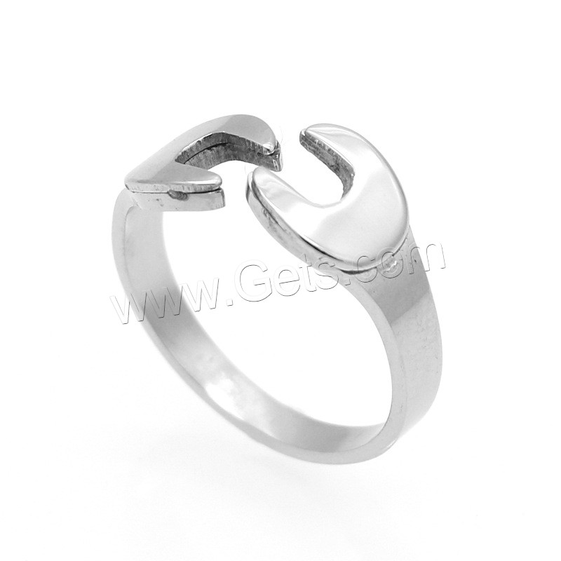 Stainless Steel Finger Ring, 316L Stainless Steel, plated, Unisex & different size for choice, more colors for choice, US Ring Size:6-12, Sold By PC