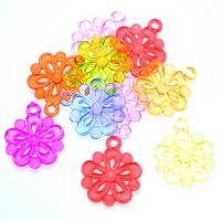 Acrylic Jewelry Pendant, Flower, injection moulding Approx 1mm, Approx 