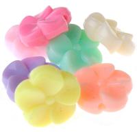 Acryl Schmuck Perlen, Blume, Spritzgießen, keine, 19mm, Bohrung:ca. 1mm, ca. 330PCs/Tasche, verkauft von Tasche