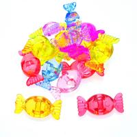 Acryl Schmuck Perlen, Bonbons, Spritzgießen, keine, 28x10x13mm, Bohrung:ca. 1mm, ca. 390PCs/Tasche, verkauft von Tasche