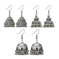 Zinc Alloy Drop Earring, brass earring hook, plated, fashion jewelry & for woman, silver color 