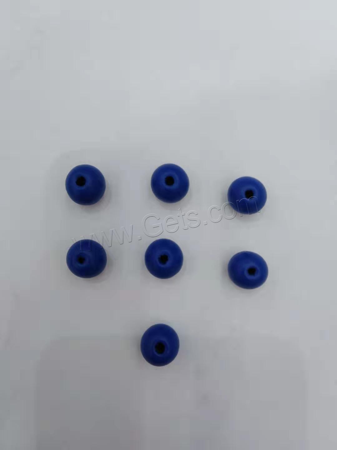 Gefärbtes Holz Perlen, verschiedene Größen vorhanden, blau, verkauft von Tasche