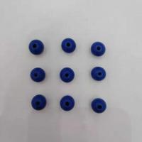 Dyed Wood Beads blue 