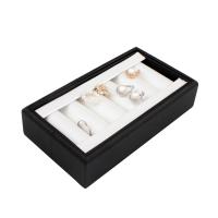 Multifunctional Jewelry Box, Cardboard, with Velveteen, Rectangle 
