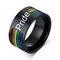 Stainless Steel Finger Ring, fashion jewelry & Unisex  black 