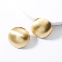 Zinc Alloy Stud Earring, fashion jewelry & for woman, gold 