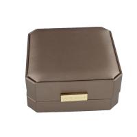 Cajas de Cartón para Collares, con Pana, Joyería, marrón, 101x101x46.5mm, Vendido por UD