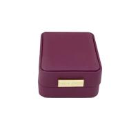 boîtes à collier en carton, avec velours de coton, rectangle, bijoux de mode, violet Vendu par PC