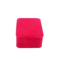 Cajas de Cartón para Collares, con Pana, Rectángular, Joyería, color rojo rosado brillante, 71x92x42mm, Vendido por UD