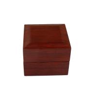 Caja Joyería de Múltiples Funciones , madera, con Esponja & Pana, roja alheña, 75.5x75.5x61mm, Vendido por UD
