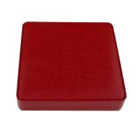 Cardboard Necklace Box, with Sponge & Velveteen, Squaredelle, red 
