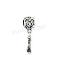 Zinc Alloy Jewelry Beads, DIY, silver color Approx 