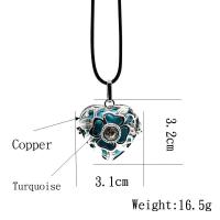 Brass Floating Locket Pendant, Heart, fashion jewelry & hollow 