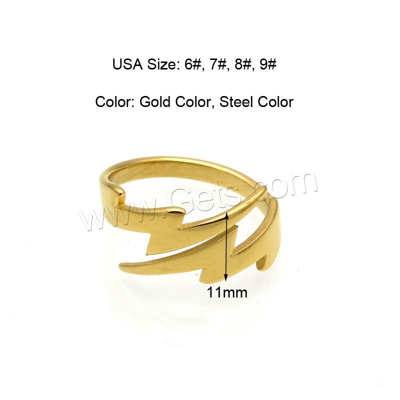 ステンレス指輪, 316Lステンレススチール, メッキ, ユニセックス & 異なるサイズの選択, 無色, 11mm, サイズ:6-9, 売り手 パソコン