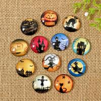 Time Gem Cabochon, Glass, with Paper, time gem jewelry & Halloween Jewelry Gift & flat back, mixed colors 