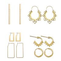 Plastic Pearl Zinc Alloy Earring, with Plastic Pearl, plated & for woman 