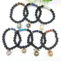 Gemstone Bracelets, with Zinc Alloy, plated & for woman Approx 7.5 Inch 