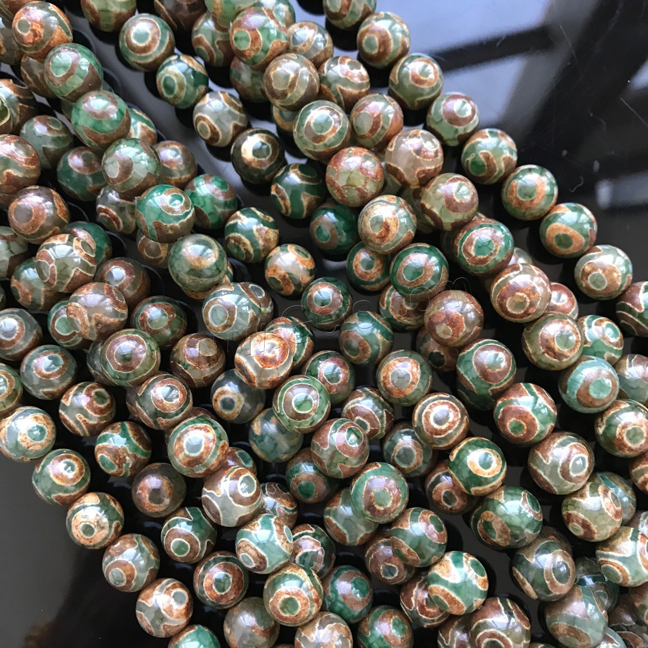 Perles agates, Agate, Rond, poli, normes différentes pour le choix, Trou:Environ 1mm, Vendu par brin