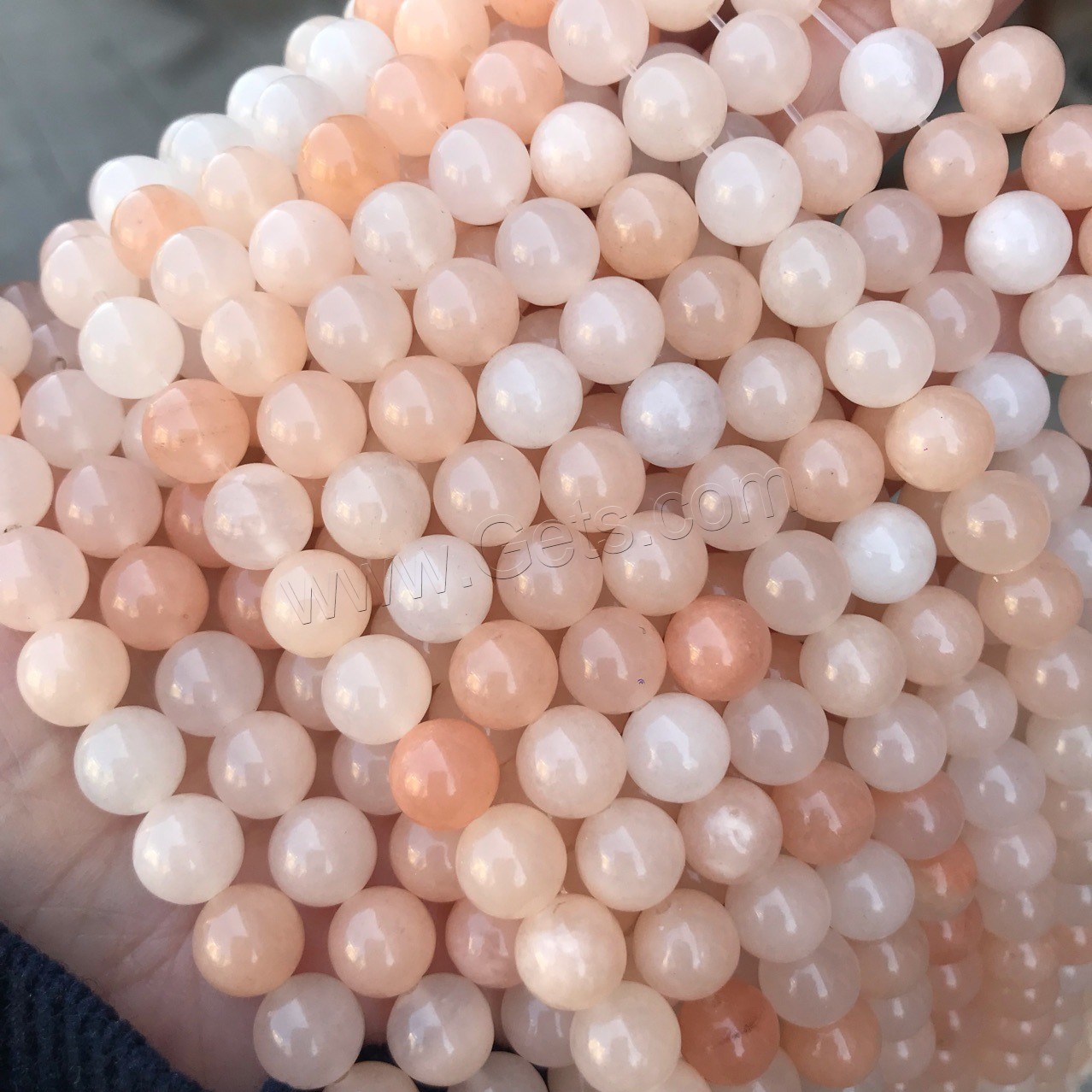 Pink Aventurine Bead, Round, polished, different size for choice, Hole:Approx 1mm, Sold By Strand