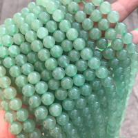 Green Aventurine Bead, Round, polished green Approx 1mm 