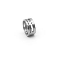 acero inoxidable Anillo de salto herramienta anillo anillo de dedo, Sostenible, color original, 21mm, diámetro interior:aproximado 17mm, Vendido por UD