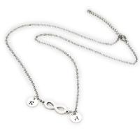 Stainless Steel Jewelry Necklace, plated, Unisex, silver color, 21*8MM+10mm 