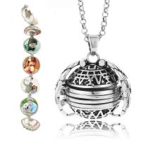 Zinc Alloy Locket Necklace, fashion jewelry & for woman Approx 27.5 Inch 