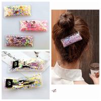 Hair Snap Clips, Resin, Girl & fashion jewelry 