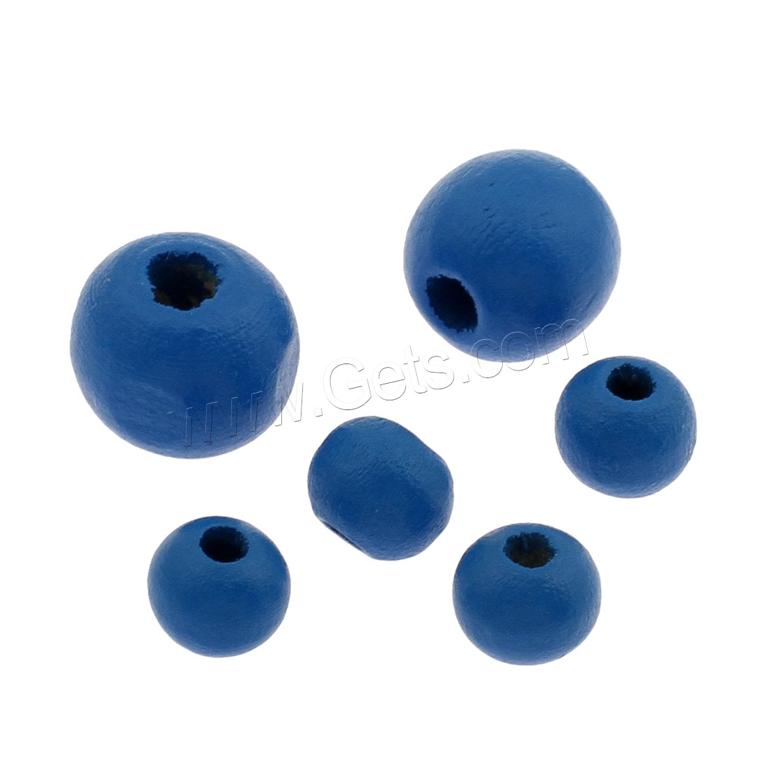 Dyed Wood Beads, fashion jewelry & DIY & different size for choice, blue, Sold By Bag