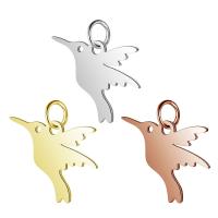 Stainless Steel Animal Pendants, Hummingbird, plated, fashion jewelry Approx 5mm 