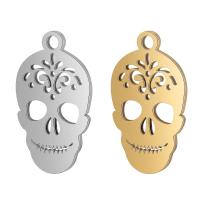 Stainless Steel Skull Pendant, plated, fashion jewelry Approx 2mm 