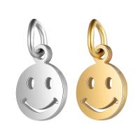Stainless Steel Hollow Pendant, Smiling Face, plated, fashion jewelry Approx 5mm 